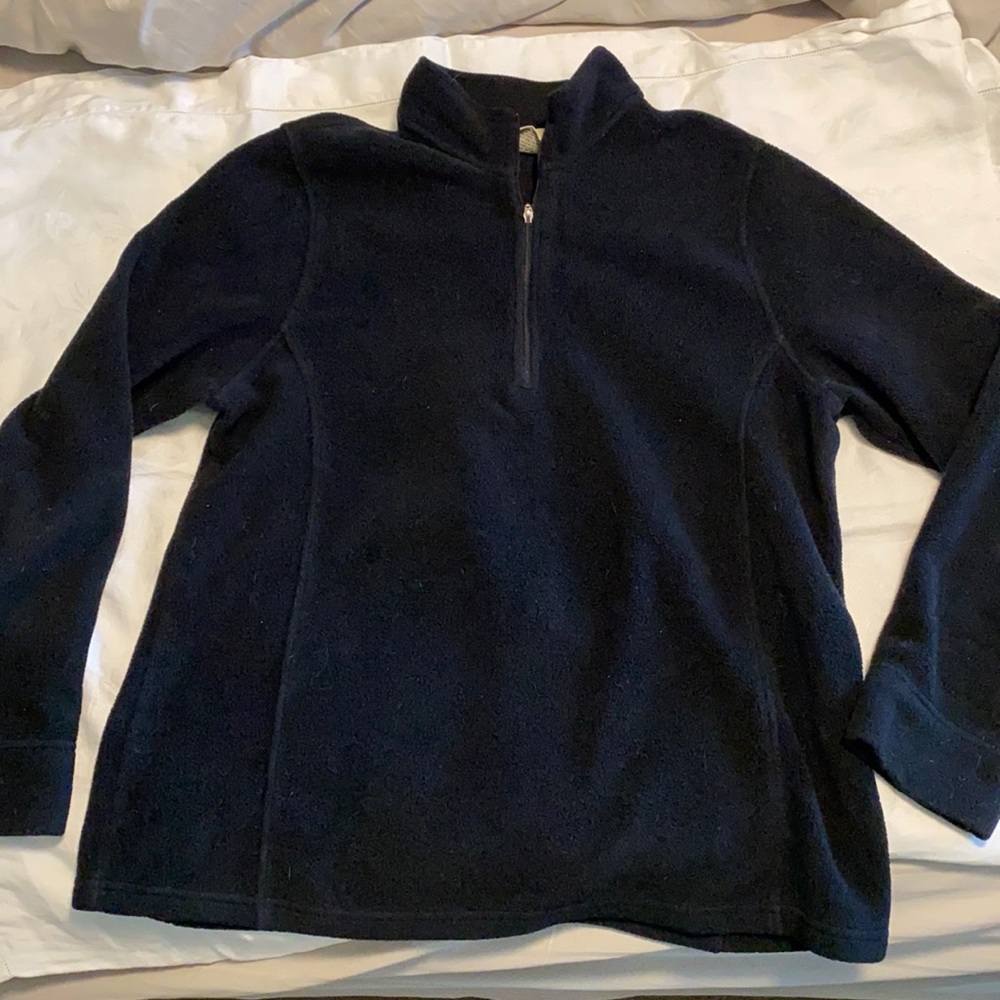 LL Bean women’s quarter zip fleece size L